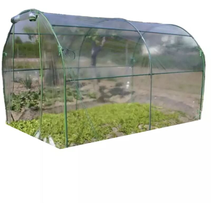 foto del prodotto verdemax telo di ricambio per serra premium in plastica trasparente 200x300x180 cm
