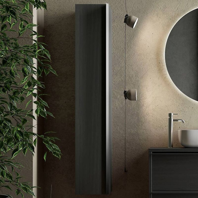 foto del prodotto veriaffari.it colonna bagno sospesa adam 26x138h colore nero frassinato