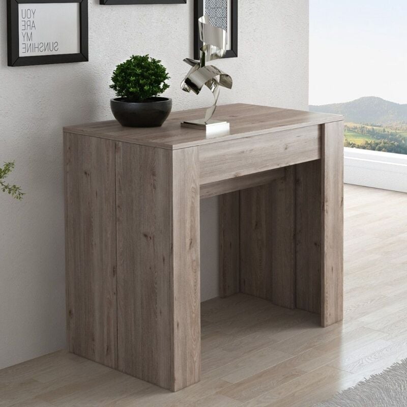 foto del prodotto veriaffari.it consolle allungabile luka 90x51,6x76,6h cm colore nelson oak