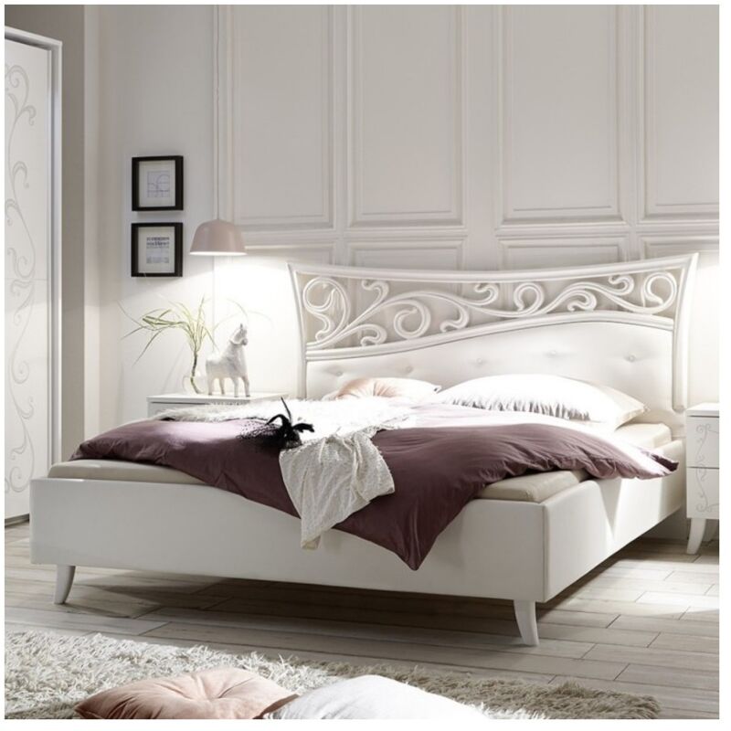 foto del prodotto veriaffari.it letto in legno ararat colore bianco