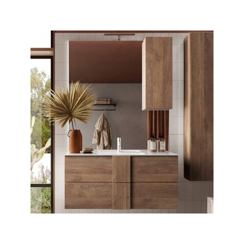 foto del prodotto veriaffari.it mobile bagno sospeso salemi100 rovere mercure