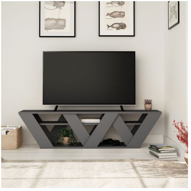 foto del prodotto veriaffari.it porta tv ralla 158x30x40h colore antracite