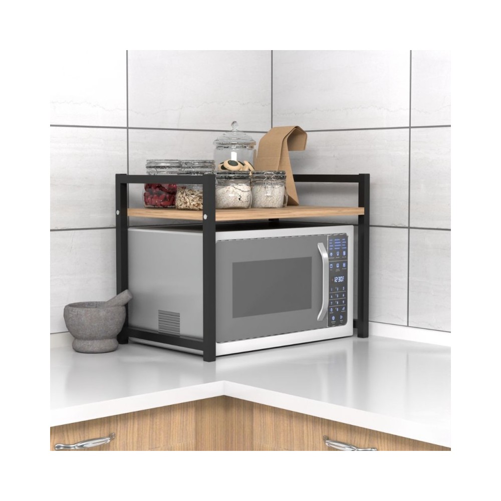 foto del prodotto veriaffari.it scaffale multiuso da cucina 53x35x41 malta rovere sonoma