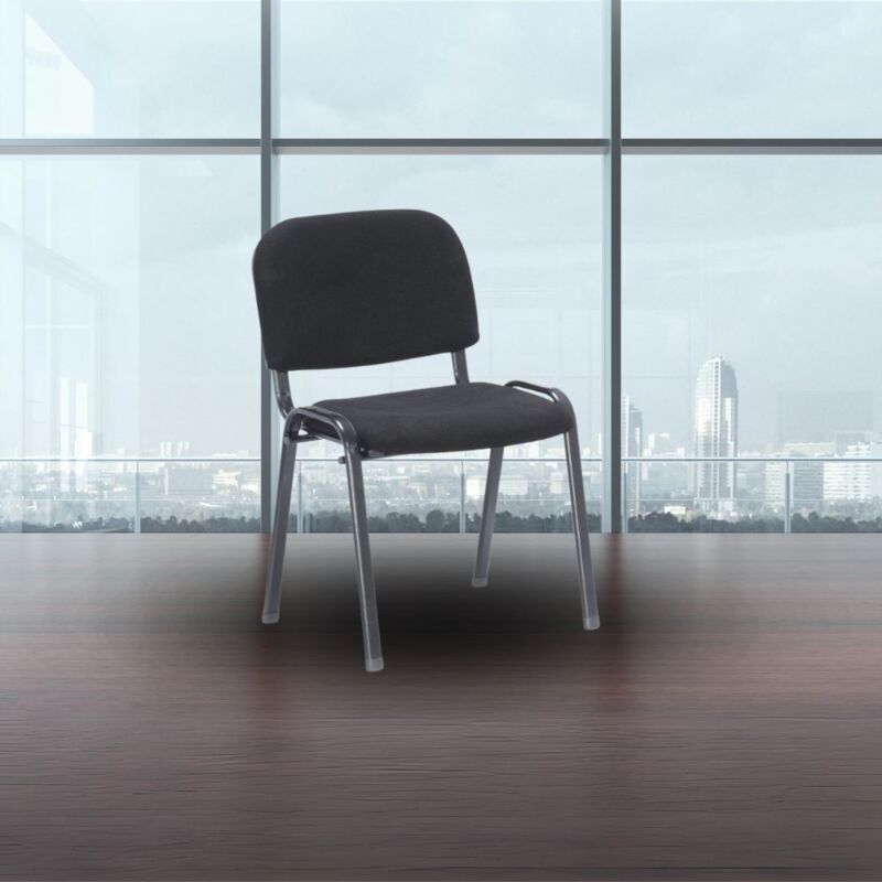 foto del prodotto veriaffari.it sedia per ufficio sale d attesa e conferenza hi01new nera