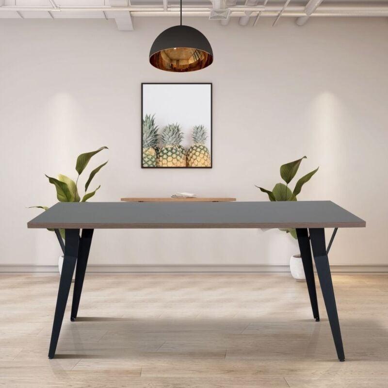 foto del prodotto veriaffari.it tavolo da pranzo yutan 160x80 cm colore cacao