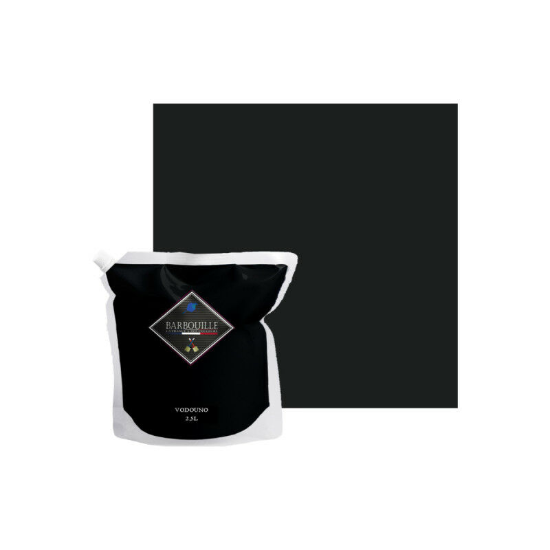 foto del prodotto vernice acrilica barbouille per pareti e soffitti 2,5l nero vodoun 
