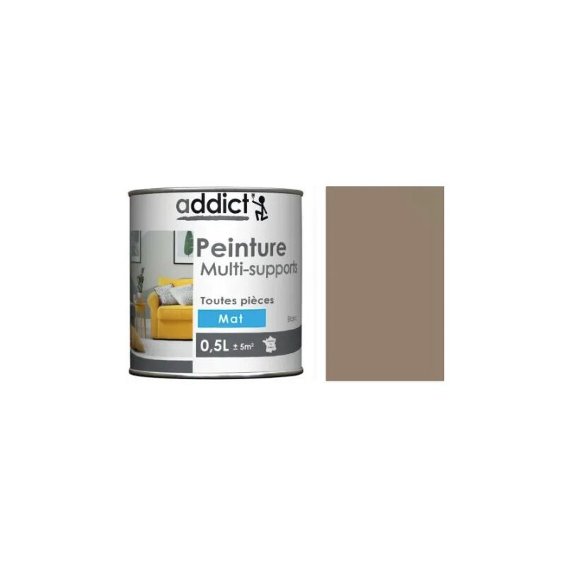 foto del prodotto vernice acrilica multisubstrato, ciottolo opaco, 0,5 litri.