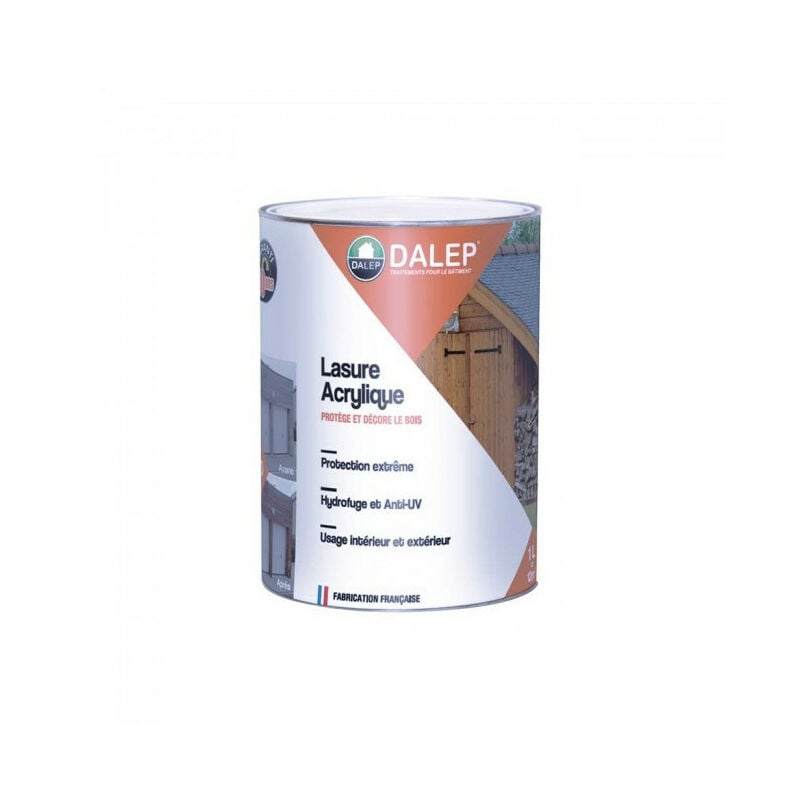 foto del prodotto vernice acrilica per legno dalep 1l vaso rovere scuro protezione estrema