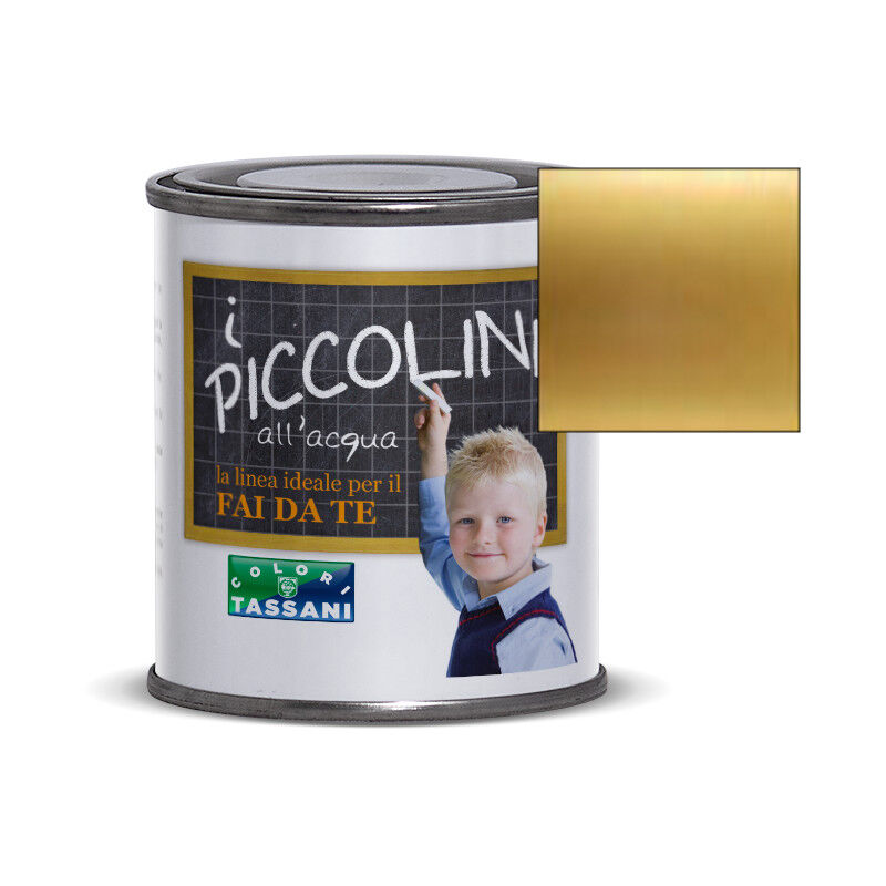 foto del prodotto vernice all acqua i piccolini 125ml oro pallido tassani