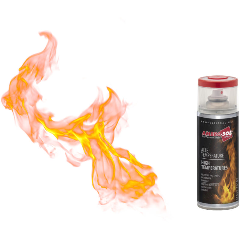 foto del prodotto vernice alte temperature 400ml trasparente spray