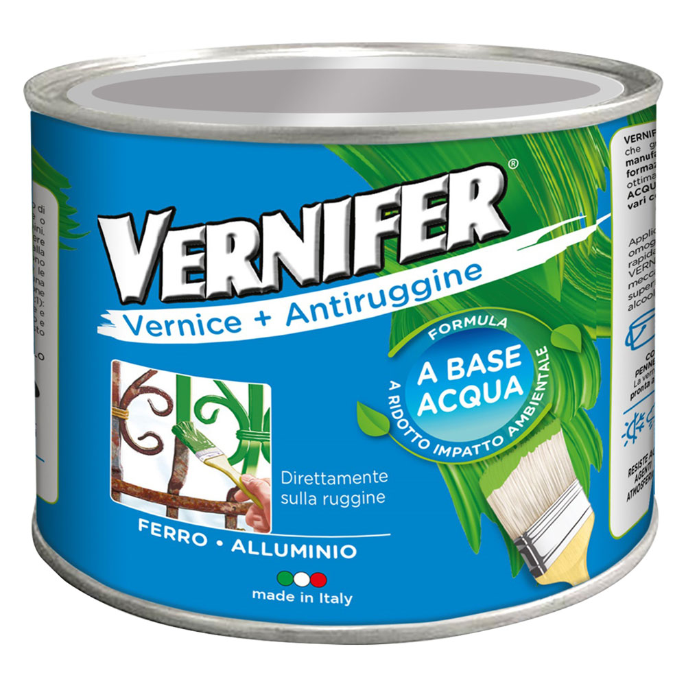 foto del prodotto vernice antiruggine base acqua 39 vernifer 39 ml. 500 verde smer.brillan. 4605 