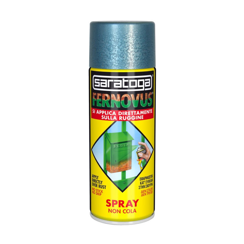 foto del prodotto vernice antiruggine spray fernovus 400ml saratoga bianco ghiaccio brillante