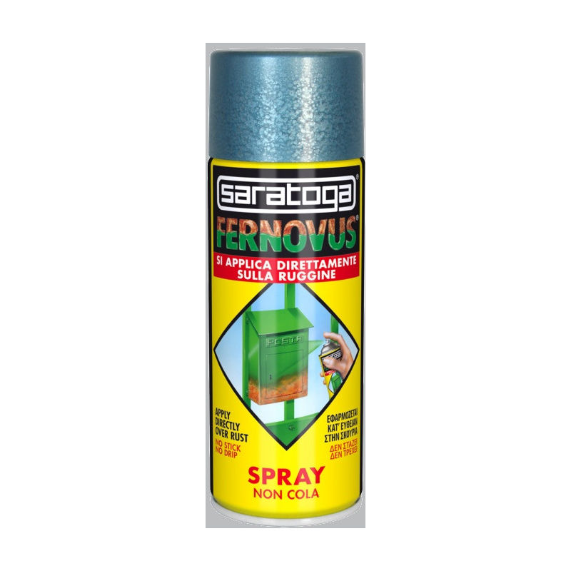 foto del prodotto vernice antiruggine spray fernovus 400ml saratoga grigio perla brillante
