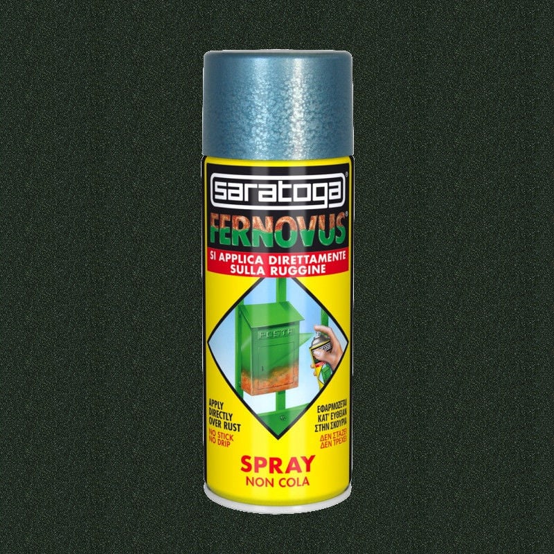 foto del prodotto vernice antiruggine spray fernovus 400ml saratoga micaceo nero
