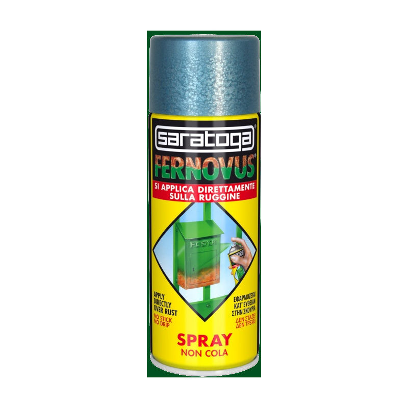 foto del prodotto vernice antiruggine spray fernovus 400ml saratoga verde prato brillante