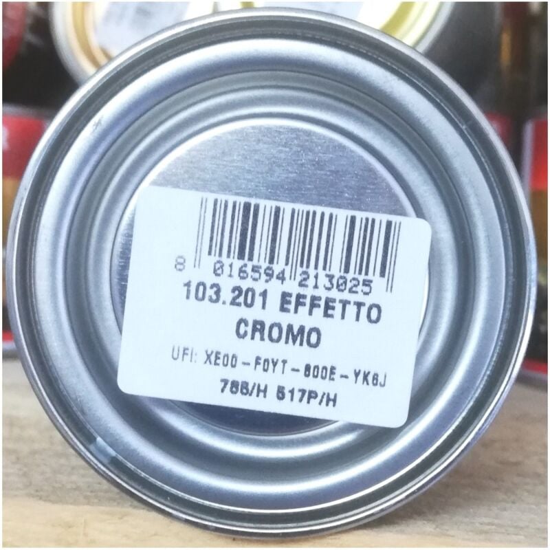 foto del prodotto vernice argento effetto cromo 125ml. - tixe