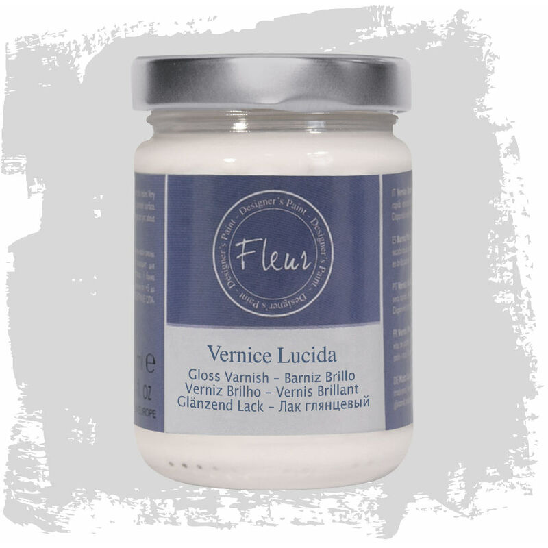 foto del prodotto vernice di finitura fleur protezione finale trasparente opaca lucida satinata finitura lucida formato 330 ml