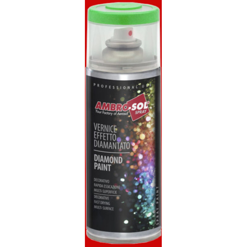 foto del prodotto vernice effetto diamantato 400ml rosso spray
