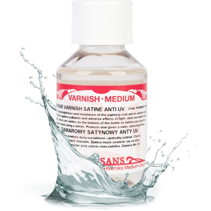 foto del prodotto vernice finale professionale damar renesans anti uv satin 100ml