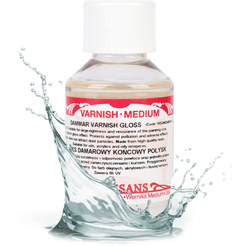 foto del prodotto vernice finale professionale damar renesans, resistente ai raggi uv, gloss 100ml