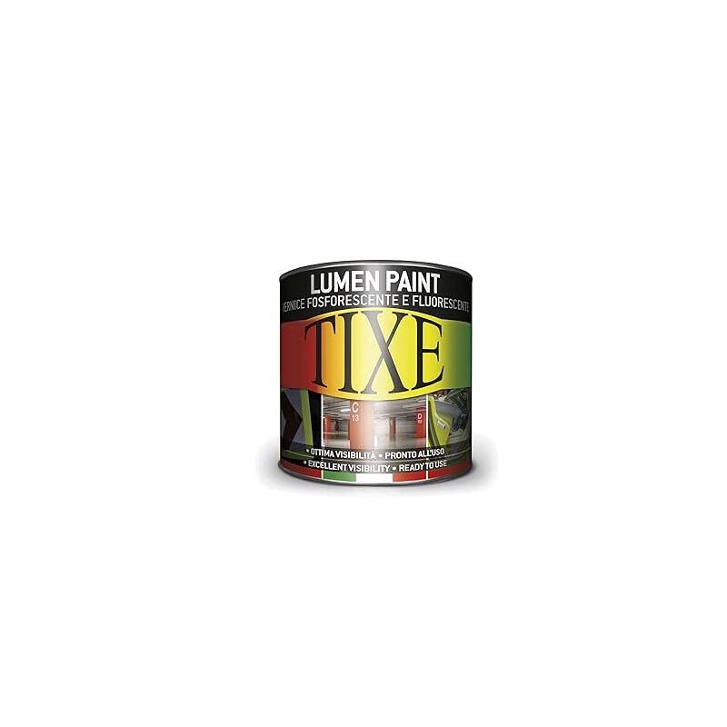 foto del prodotto vernice fosforescente all acqua bianco giallo 125 ml tixe