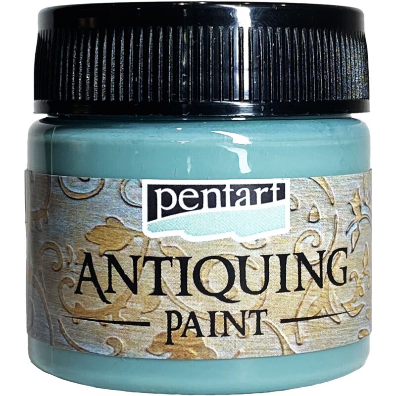 foto del prodotto vernice invecchiante pentart, effetto vintage anticato, 50ml patina verde