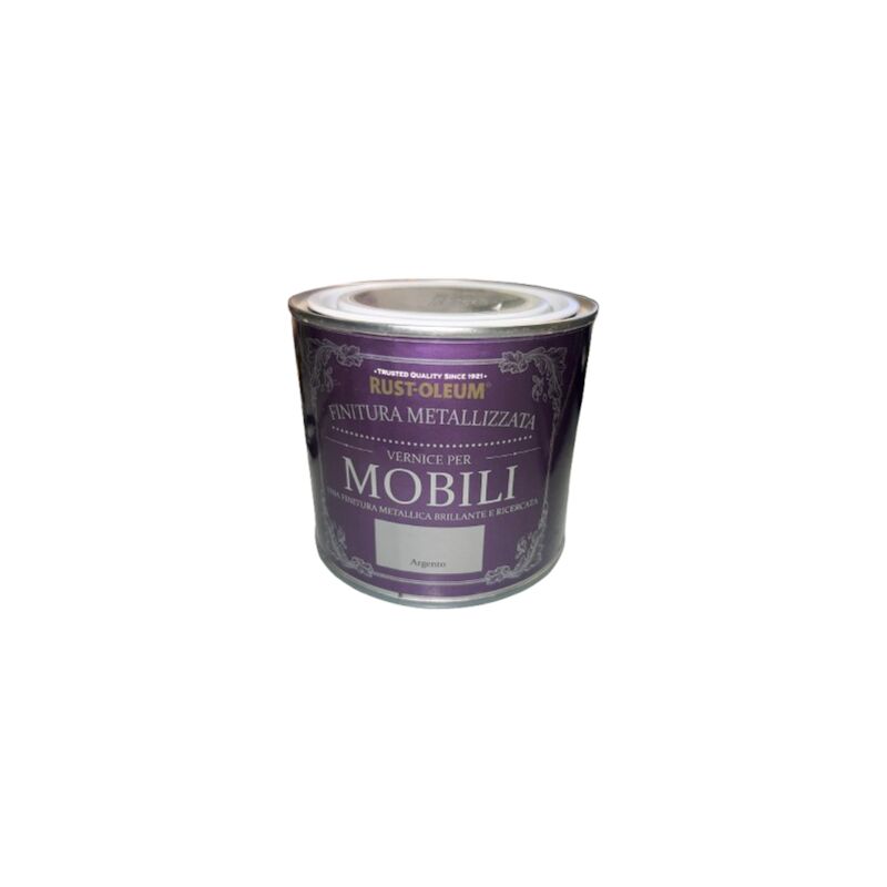 foto del prodotto vernice legno chalkymetallizzata colore argento 0,5l rust oleum