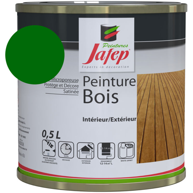 foto del prodotto vernice legno verde primavera 0,5l jafep 0,5 l