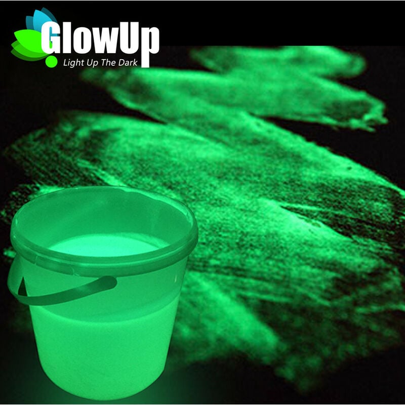 foto del prodotto vernice liquida additivo acrilico luminescente si illumina al buio per hobbystica colore giallo verde, numero pezzi 1000ml