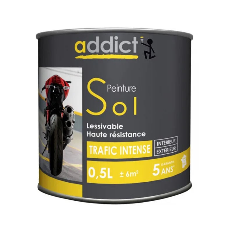 foto del prodotto vernice monocomponente per pavimenti ad alta resistenza, bianca, 0,5 litri