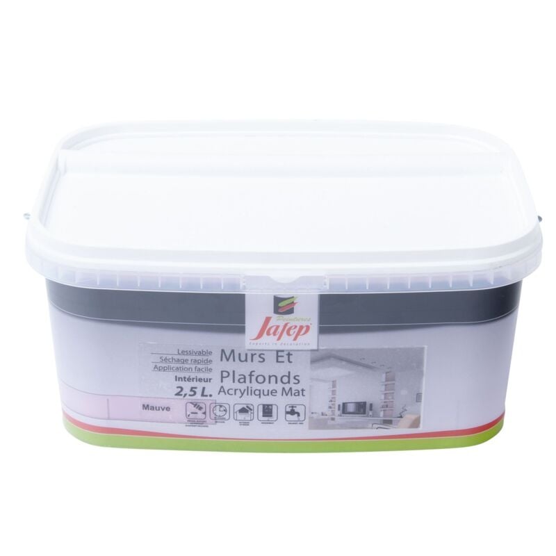 foto del prodotto vernice murale e plafone acrilica opaca viola 2,5l jafep