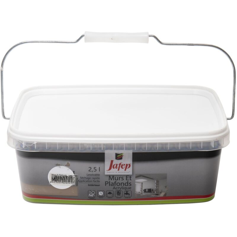 foto del prodotto vernice murale per soffitto acrilico opaco marrone fava 2,5l jafep2,5l