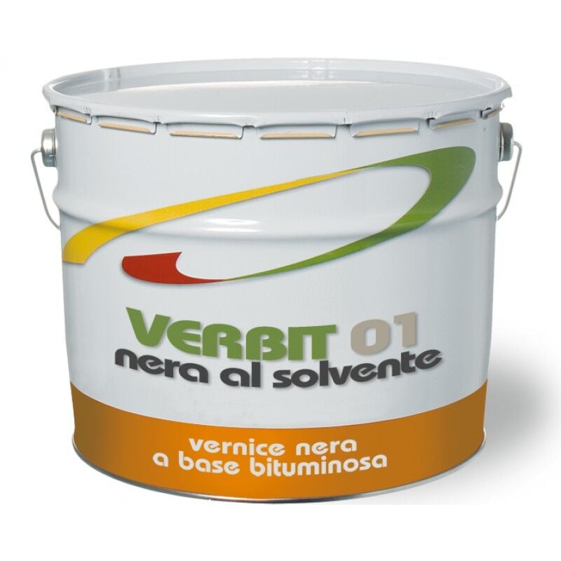 foto del prodotto vernice nera a base bituminosa verbit laiv 4 kg impermeabilizzante