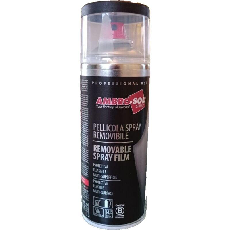 foto del prodotto vernice pellicola spray rimovibile elastica ambro sol auto moto trasparente opaco