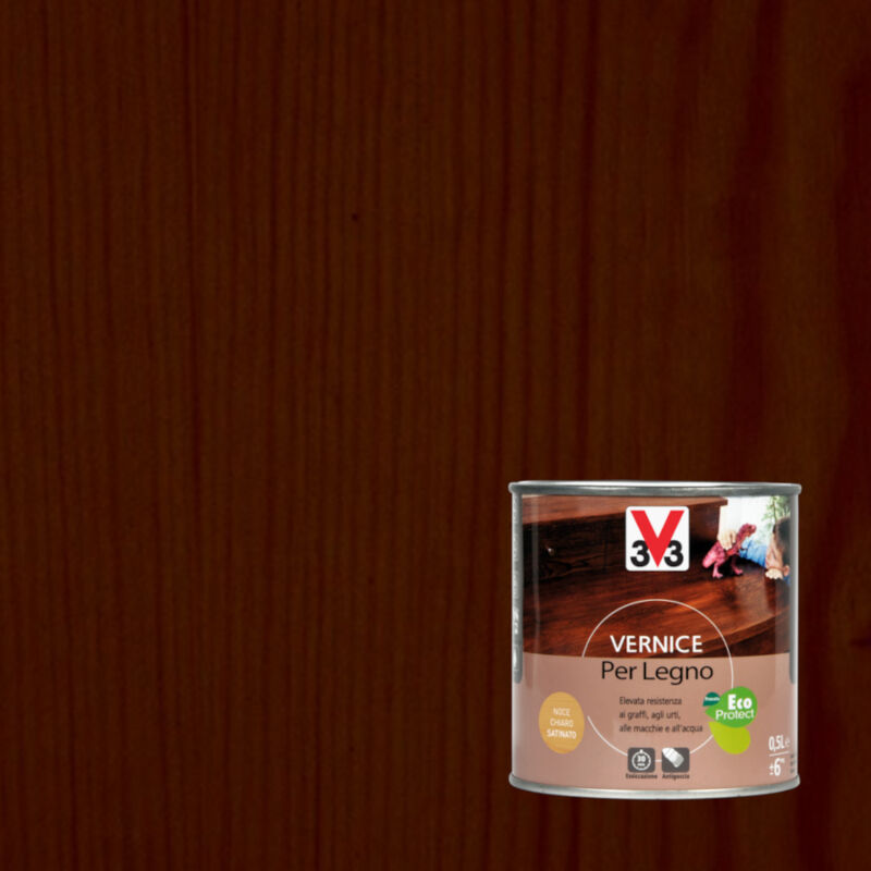 foto del prodotto vernice per legno 250ml marrone opaco