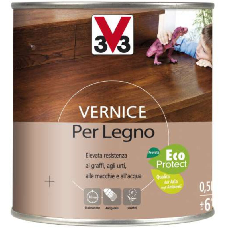 foto del prodotto vernice per legno 500ml bianco opaco