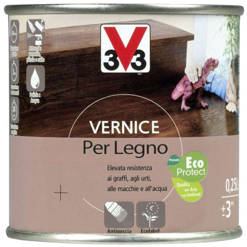 foto del prodotto vernice per legno cera mogano lt.0,25