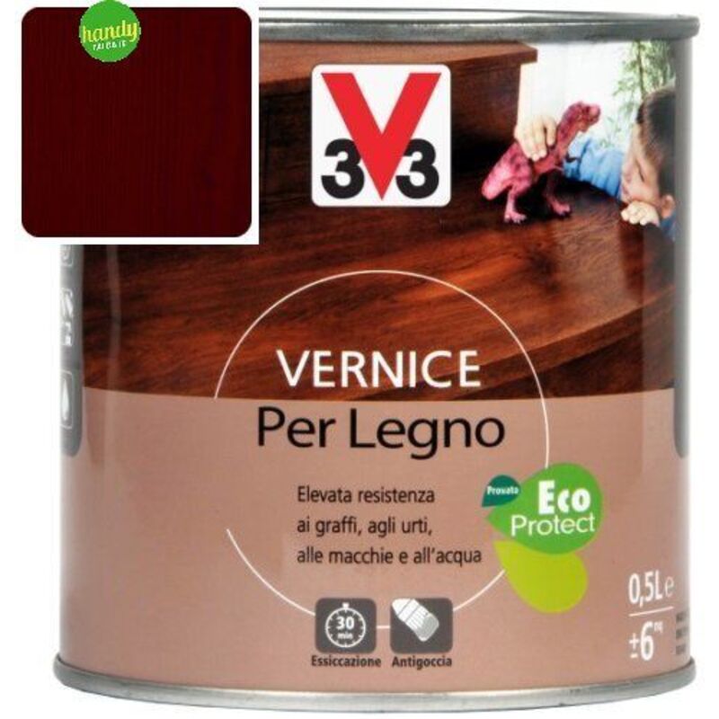 foto del prodotto vernice per legno cioccolato l.0,5