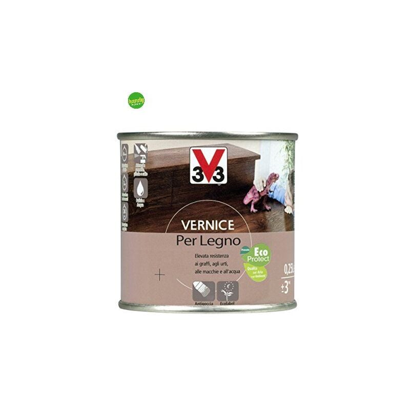 foto del prodotto vernice per legno lt 0,25 noce rustico satinato