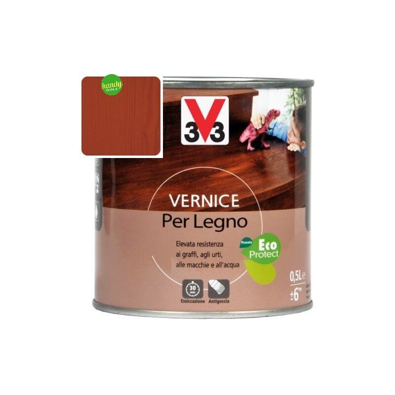 foto del prodotto vernice per legno lt 0,50 mogano satinato