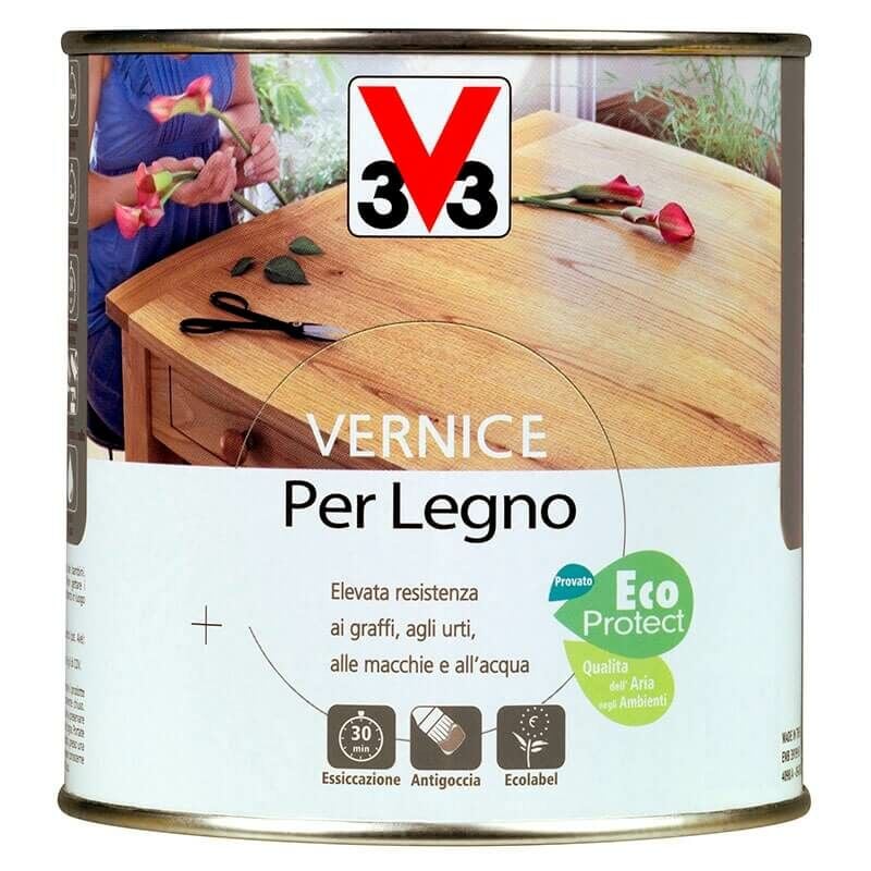 foto del prodotto vernice per legno lt 0,50 noce chiaro satinato