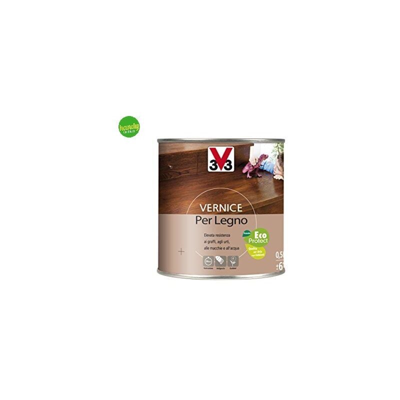 foto del prodotto vernice per legno lt 0,50 noce medio brillante