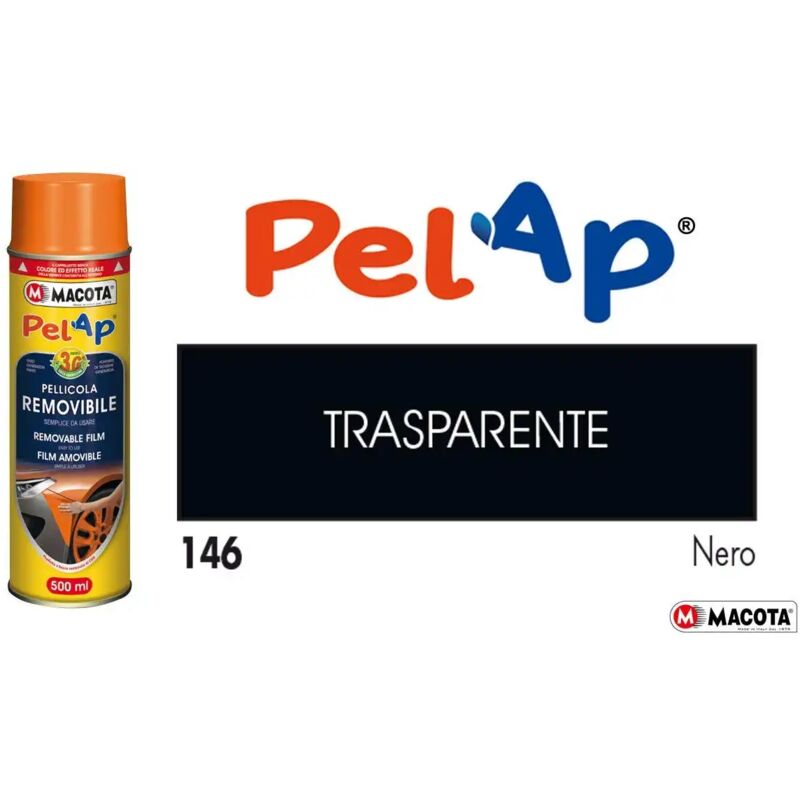 immagine 0 del prodotto vernice removibile macota pellicola spray wrapping trasparente nero 81146