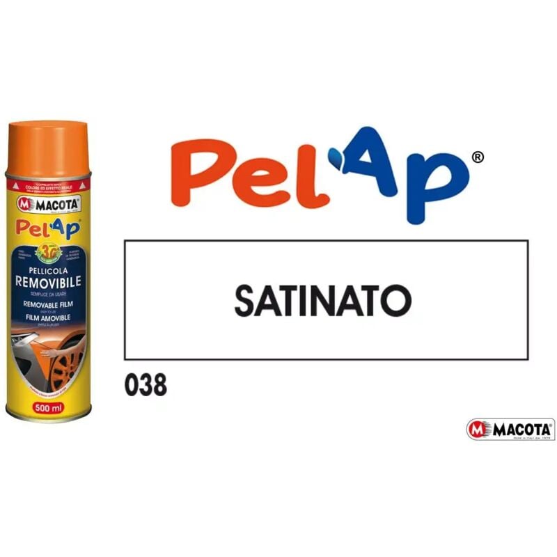foto del prodotto vernice removibile macota pellicola spray wrapping trasparente satinato opaco