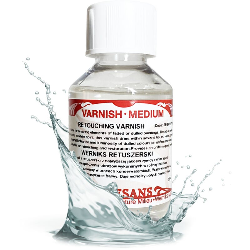 foto del prodotto vernice ritocco per proteggere le pitture lucide renesans 100ml