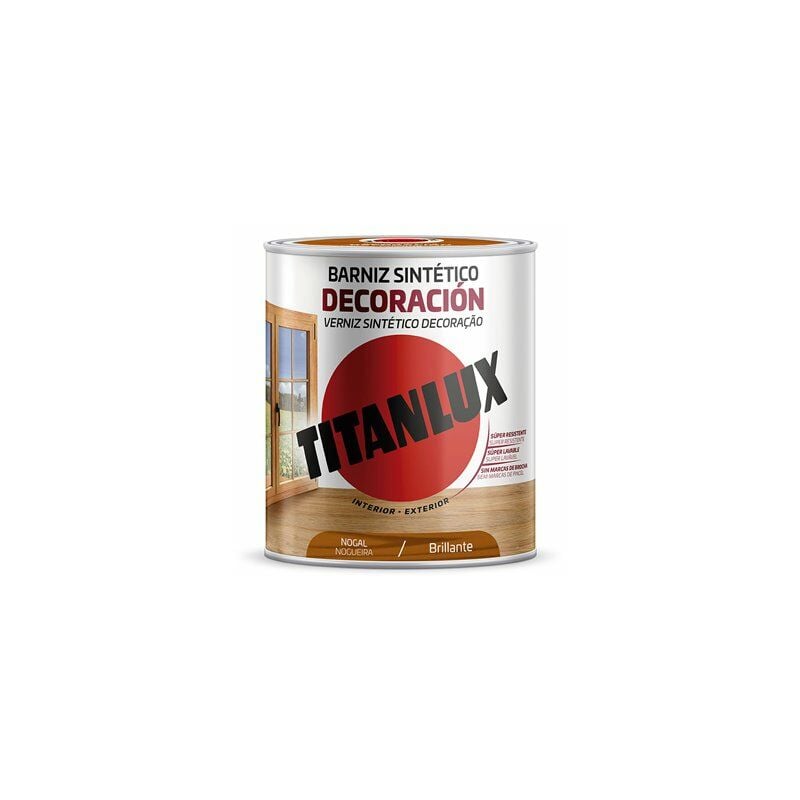 foto del prodotto vernice sintetica noce decorazione lucida 0,250l titan lux m10100314