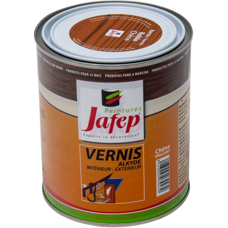 foto del prodotto vernice sintetica rovere lucido jafep 750ml750 ml