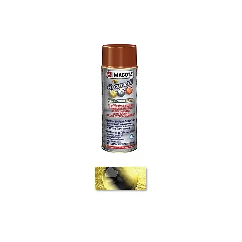 foto del prodotto vernice spray 400ml effetto doratura smalto acrilico non cola macota