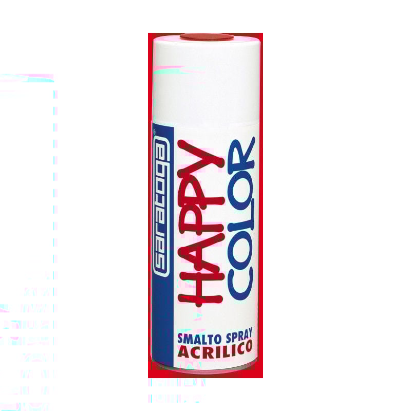 foto del prodotto vernice spray acrilici happy color saratoga rosso traffico 3020