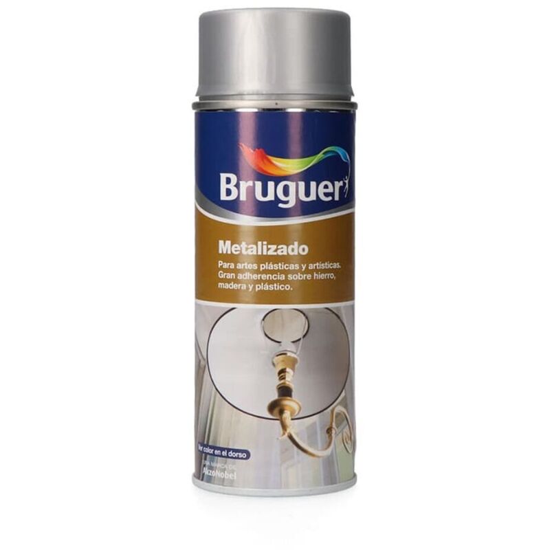 foto del prodotto vernice spray bruguer 5198002 metallizzato argentato 400 ml